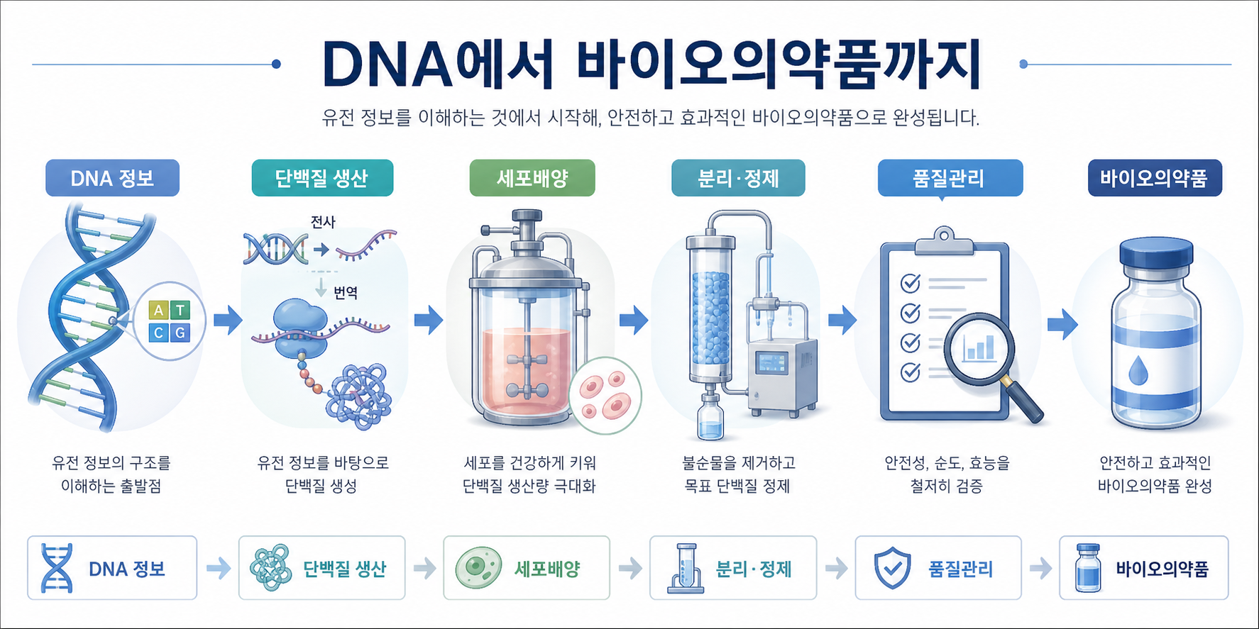 DNA에서 바이오의약품까지