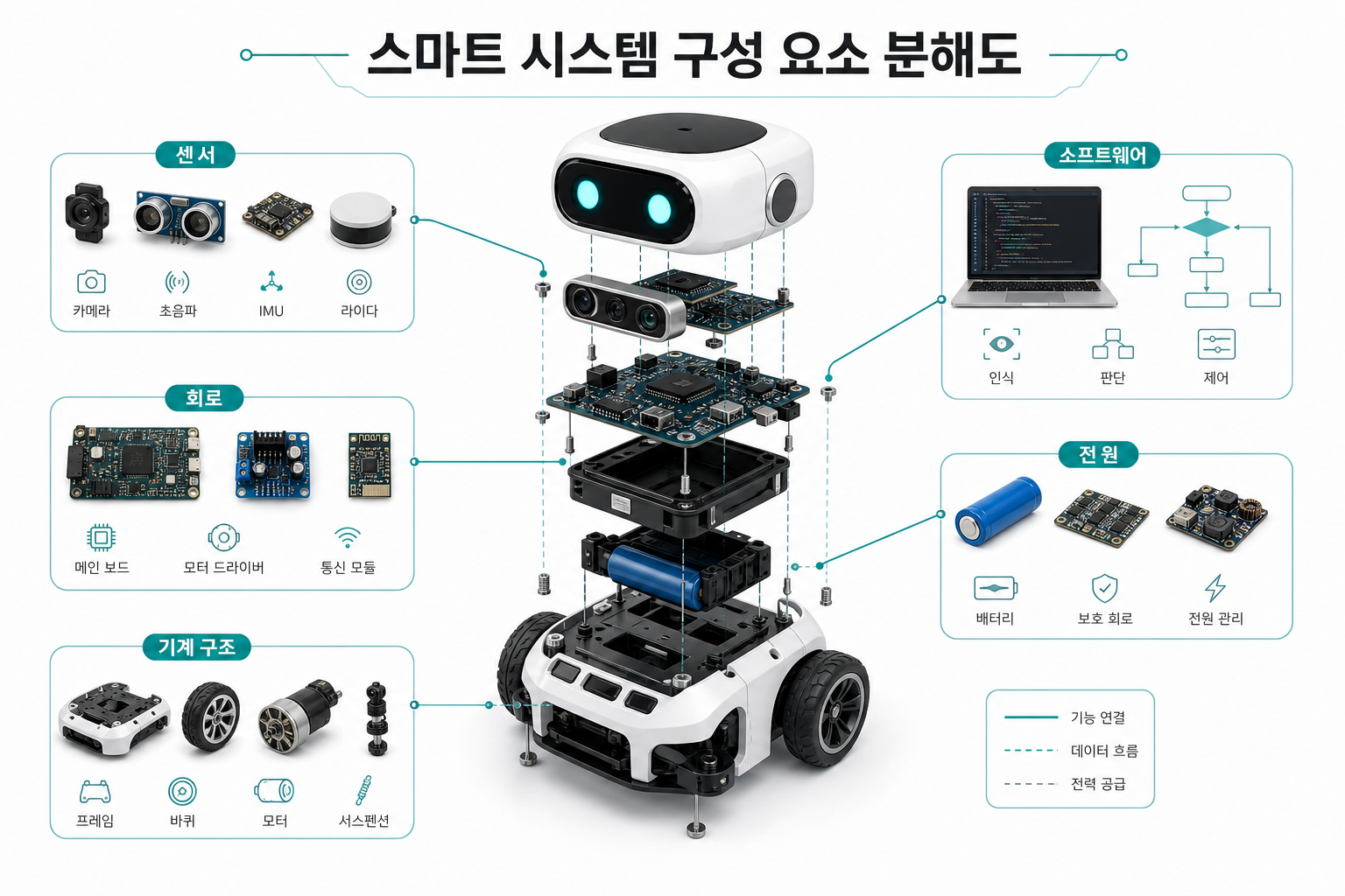스마트 시스템 구성 요소 분해도